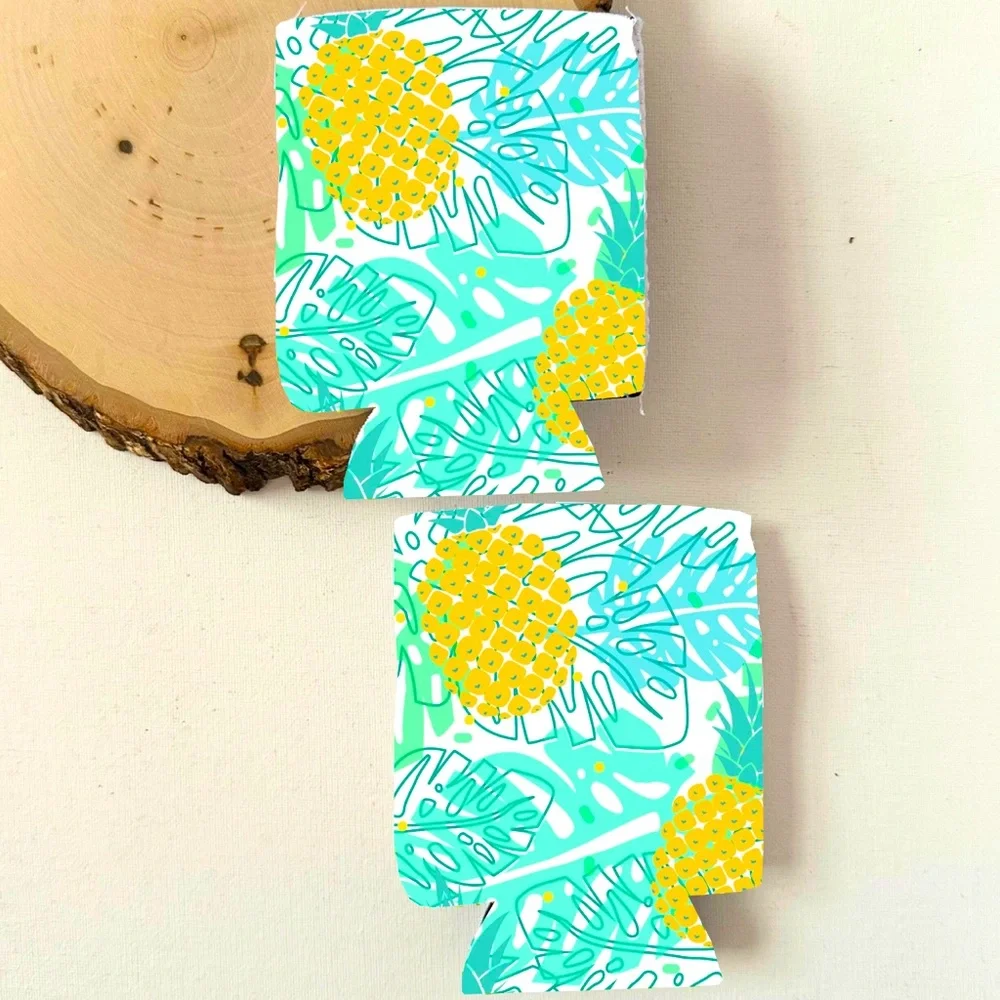 Summery Sublimated Koozies (Pineapples) BBQ,Beach & Poo…